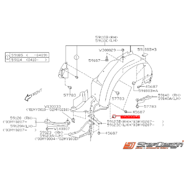 Clips Pare Choc Et Passage De Roue Origine Subaru Stef Design