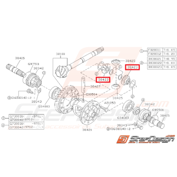 Pignon Satellite Différentiel Origine Subaru GT 93 00 WRX 01 11 01