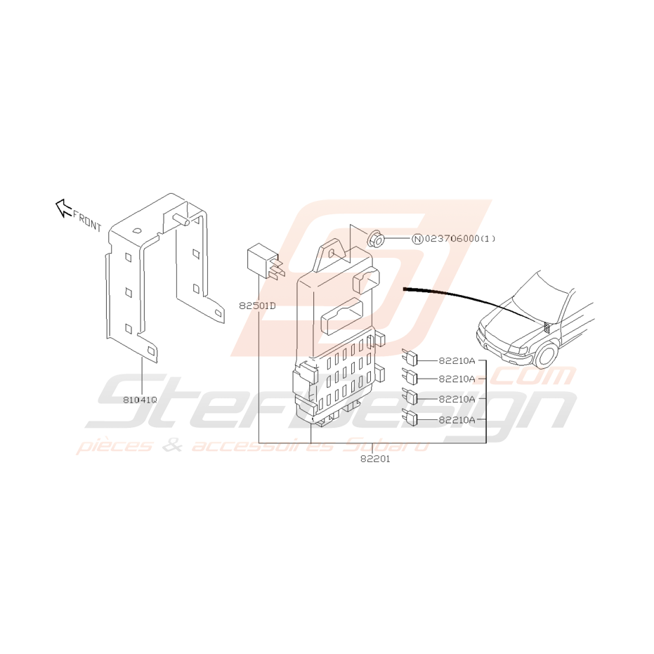 Sch Ma Boite Fusibles Secondaire Origine Subaru Gt Stef Design