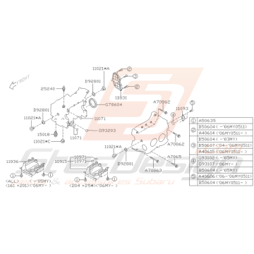 Sch Ma Carter Moteur Origine Subaru Wrx Sti Stef Design