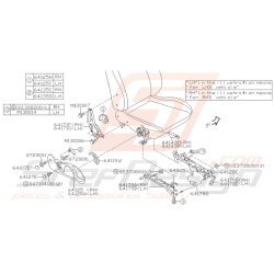 Schéma Réglage de Siège Origine Subaru WRX STI 2001 2002 Stef Design