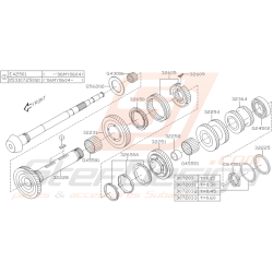 Schéma Arbre Secondaire Origine Subaru STI 2001 2007 Stef Design