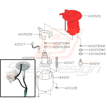 Filtre à essence origine pour subaru forester 2013 2 0l B Stef Design