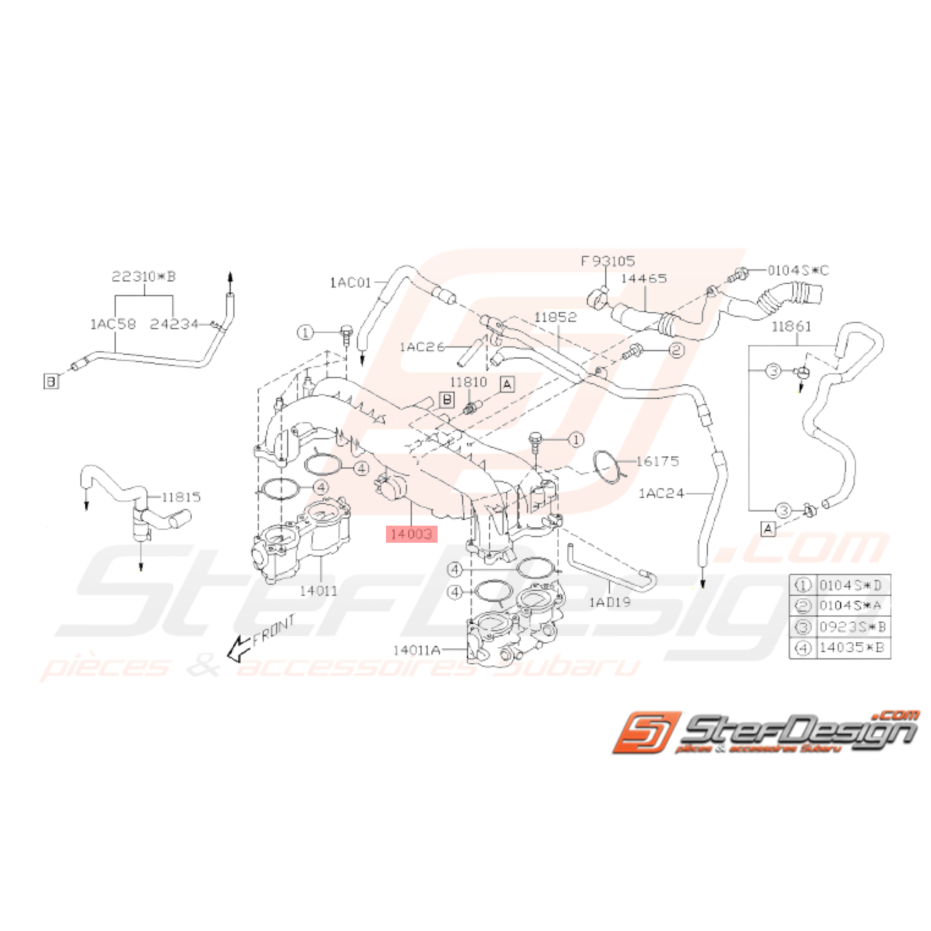 Collecteur D Admission Origine Subaru Wrx Stef Design