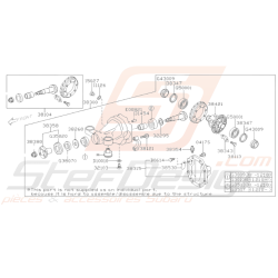 Schéma Différentiel Arrière Origine Subaru BRZ 2013 2019 Stef Design