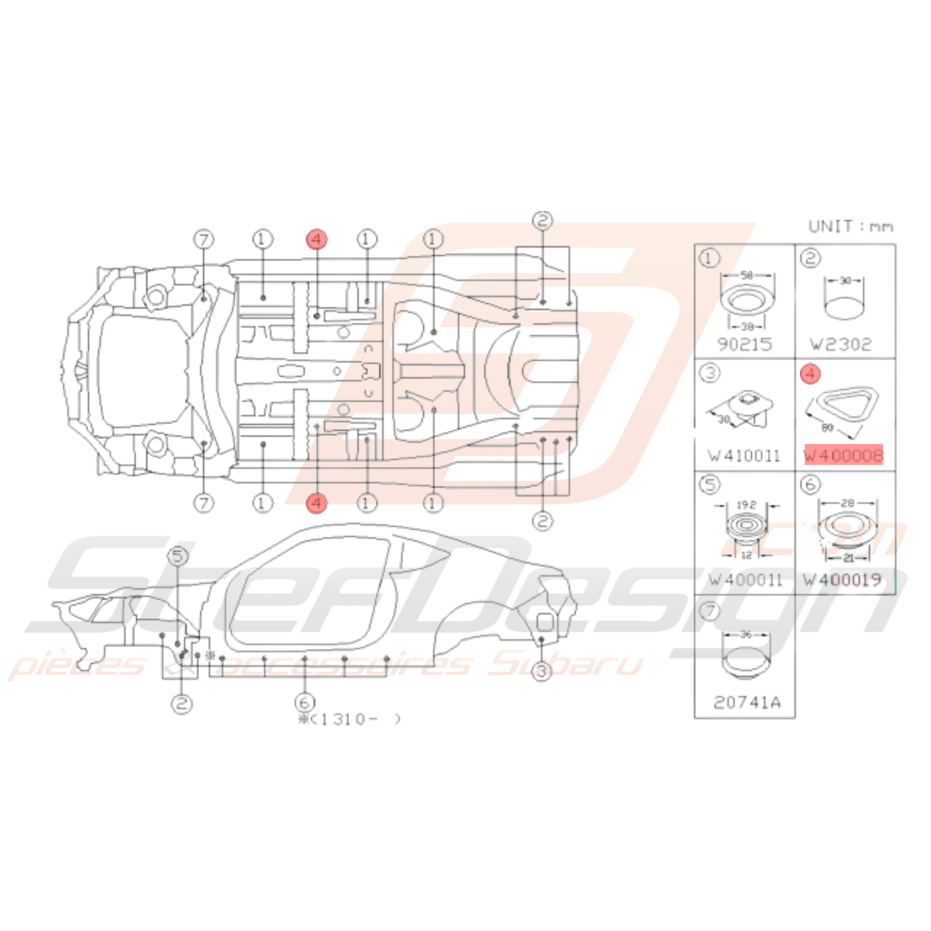 Bouchon Origine Subaru Brz Stef Design