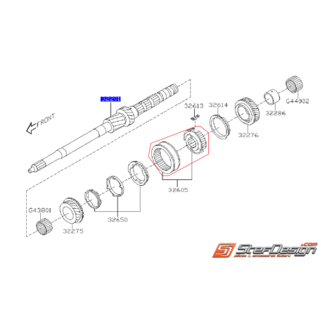 Baladeur 3/4 boite 6 STI 02-07