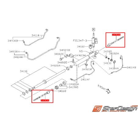 Biellette de direction origine subaru STI 08-14