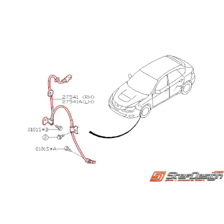 Capteur ABS avant origine subaru WRX/STI 08-14 