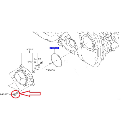 Boulon pompe à vide Legacy Outback 2.0 Diesel 