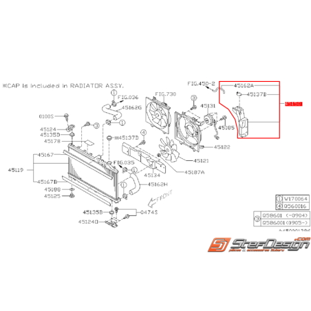 Vase d'expansion SUBARU WRX/STI 08-14