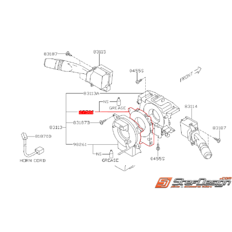 Capteur angle de braquage de volant WRX/STI 08-14