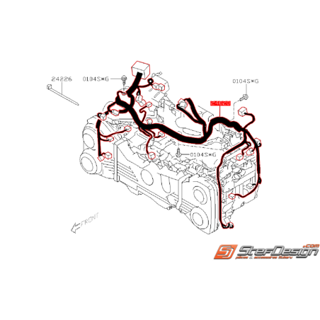 Faisceau moteur SUBARU STI 08-12