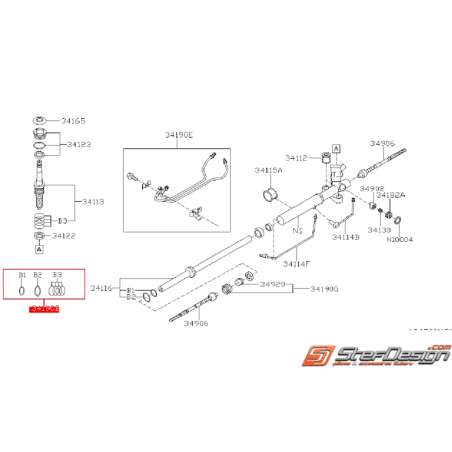 Kit de réparation de boitier de crémaillère WRX/STI 05-07