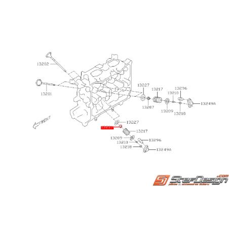 Joint de queue soupape d'échappement origine SUBARU Diesel