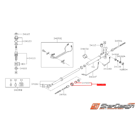 Kit réparation de biellette de direction WRX/STI 05-07