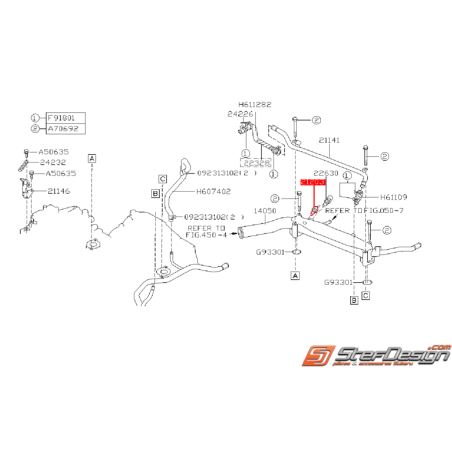 Sonde de température d'eau origine SUBARU GT 94-98