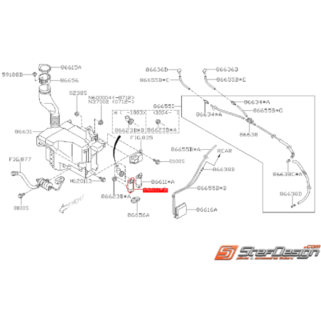 Pompe de lave glace origine SUBARU WRX/STI 08-14