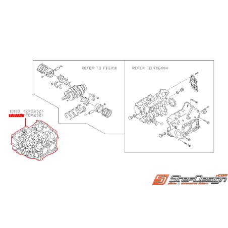 Bas moteur SUBARU Diesel 2008-2009 LEGACY 2008