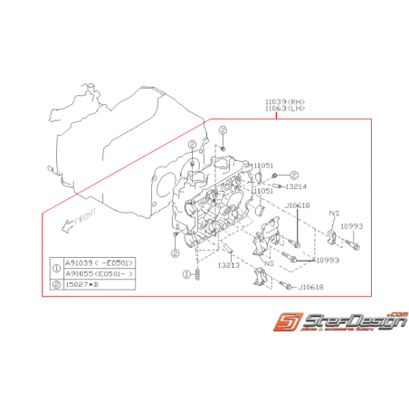 Culasse SUBARU SPEC C 2.0 06-07