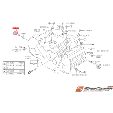 Bobine d'allumage origine SUBARU TRIBECA 07-08