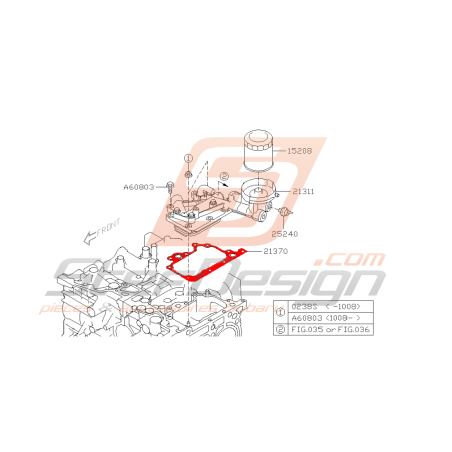 Joint de refroidisseur FORESTER 20Z