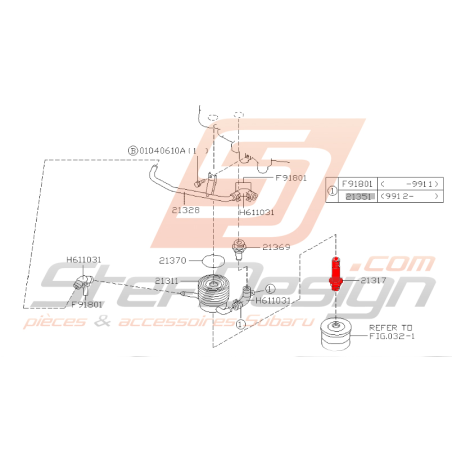 Connecteur filtre à huile origine SUBARU GT 93-00 WRX 01-05 STI 01-07