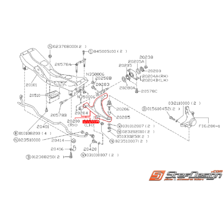 Triangle alu origine subaru GT P1