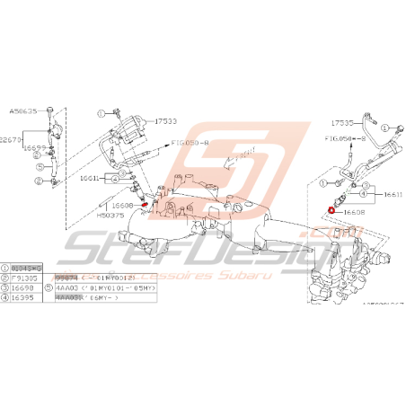 Joint injecteur WRX et STI 2001 à 2007