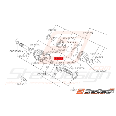 Circlips Cardan Avant Origine Subaru GT 1998 - 2000