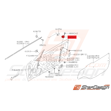 Patin de vitre intérieur subaru BRZ -TOYOTA gt86