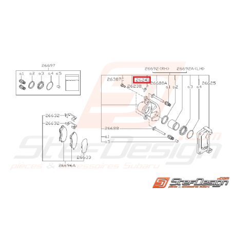 Bouchon de purge étrier arrière GT 99-00