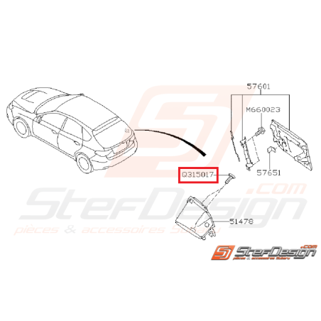 Vis trappe a essence IMPREZA GT 93-00