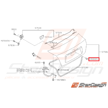 Écrou sertissage coffre STI 10-14