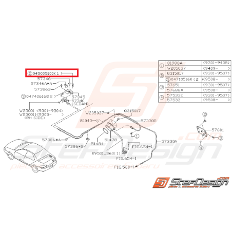 Vis trappe essence GT 93-96