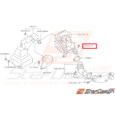 Vis boite à air SUBARU IMPREZA GT 93-00 WRX/STI 01-07