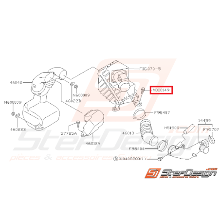 Vis boite à air SUBARU IMPREZA GT 93-00 WRX/STI 01-07