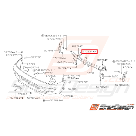 Clips de carter inférieur moteur GT 97-00 WRX/STI 01-07