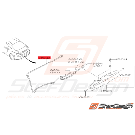 Porte Ampoule Feu Arrière Origine Subaru BRZ 2013 - 2016