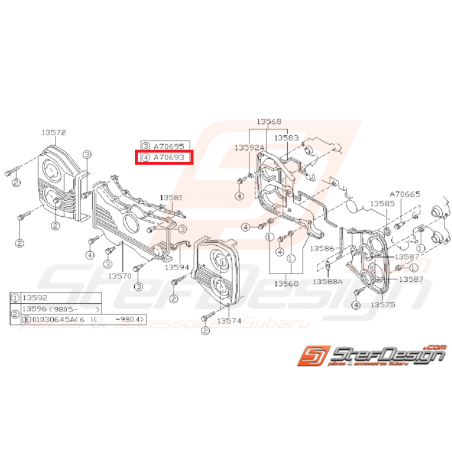 Vis de fixation carter distribution GT 93-00