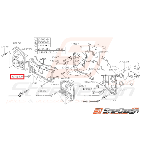 Vis de fixation carter distribution GT 93-00