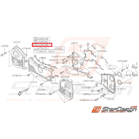 Joint de carter de distribution GT 99-00 WRX/STI 01-14