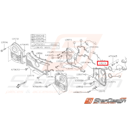 Bouchon carter de distribution GT 99-00 WRX/STI 01-07