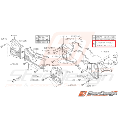 Vis de fixation carter distribution GT 93-00