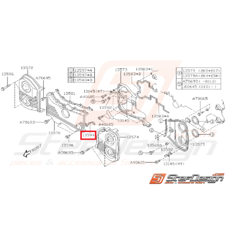 joint de carter distribution inférieur