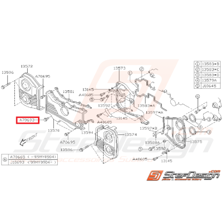 Vis de fixation carter distribution GT 93-00