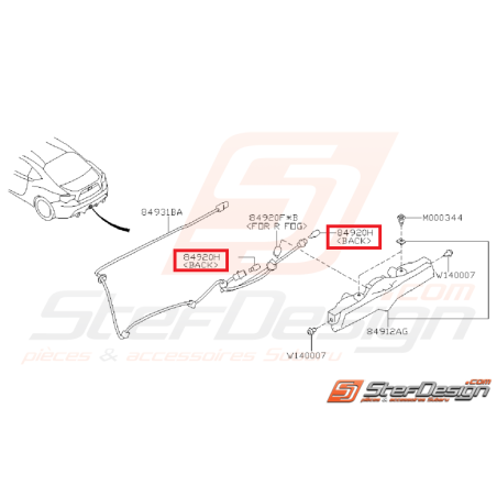 Ampoule de feu de recul origine SUBARU BRZ 13-17