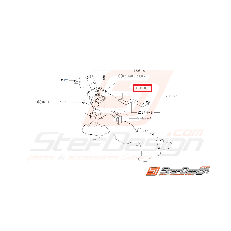 Collier Pignon d'Entrainement Arbre Secondaire Origine Subaru GT 93-00 WRX  01-07