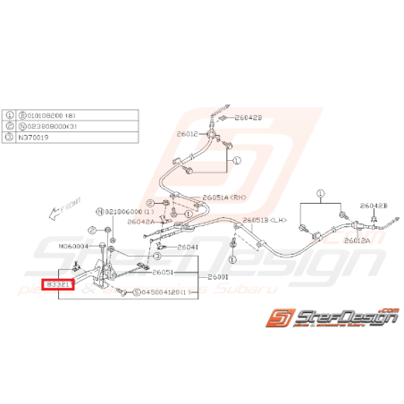 Contacteur de frein a main SUBARU WRX/STI 08-14