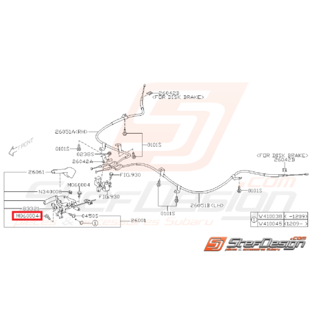 Vis traverse renforcement pare-choc avant WRX 08-14